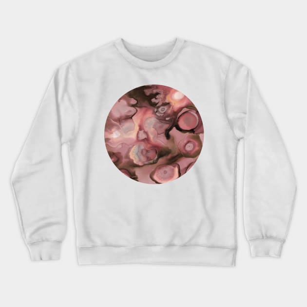 Ebb and Flow - Coral Crewneck Sweatshirt by micklyn